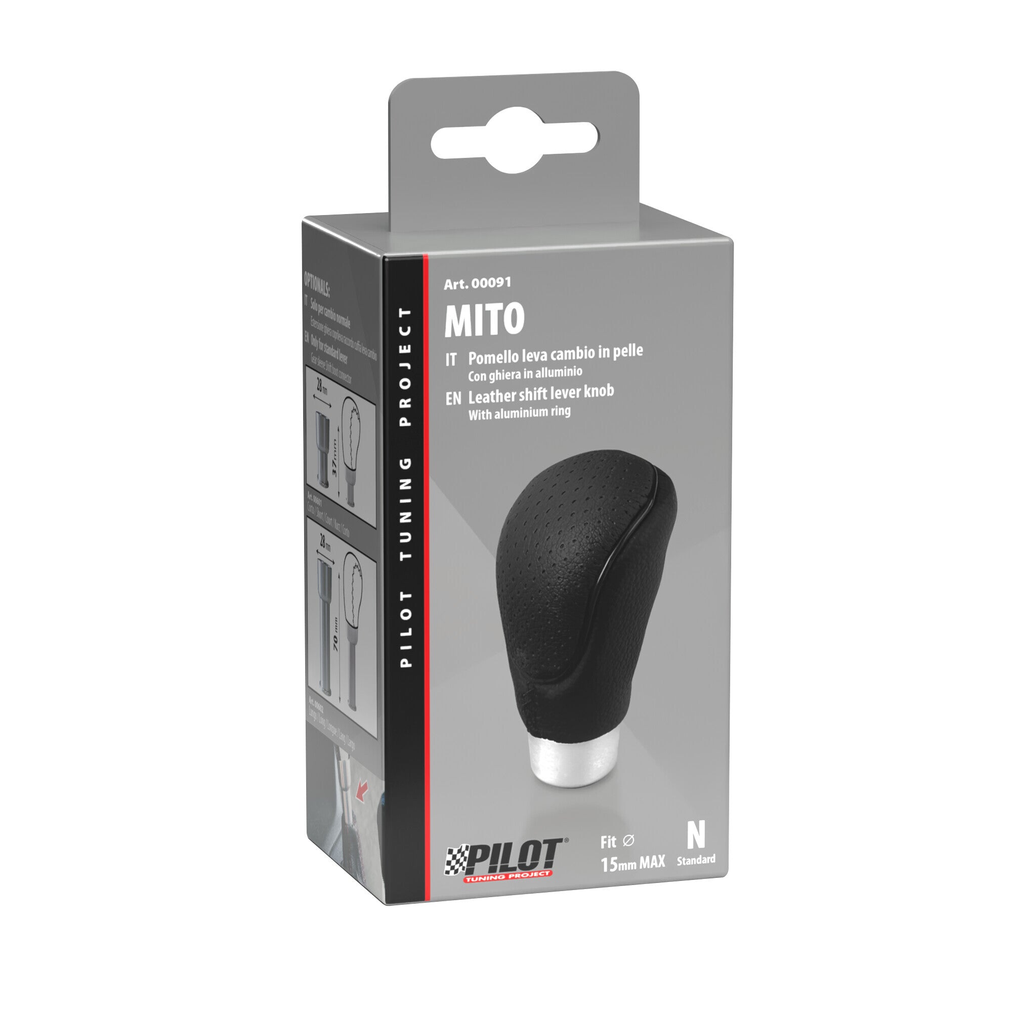 Mito - Pomello leva cambio - Nero