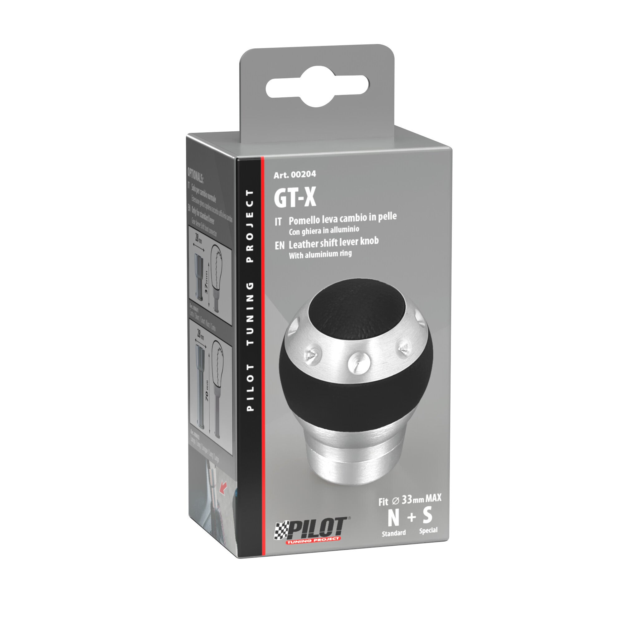 GT-X - Pomello leva cambio - Nero
