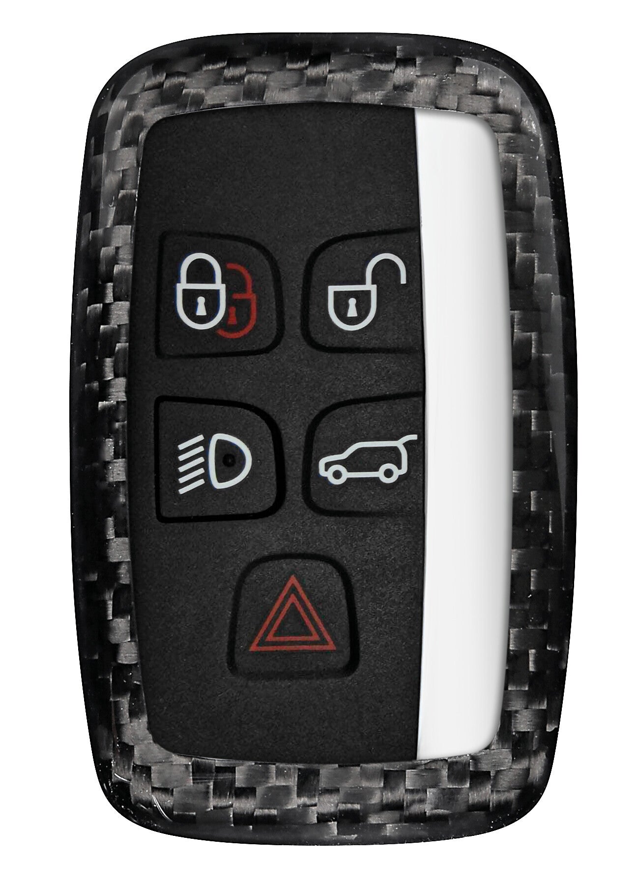 Cover in fibra di carbonio per chiavi auto, conf. singola - compatibile per - Jaguar, Land Rover - 1