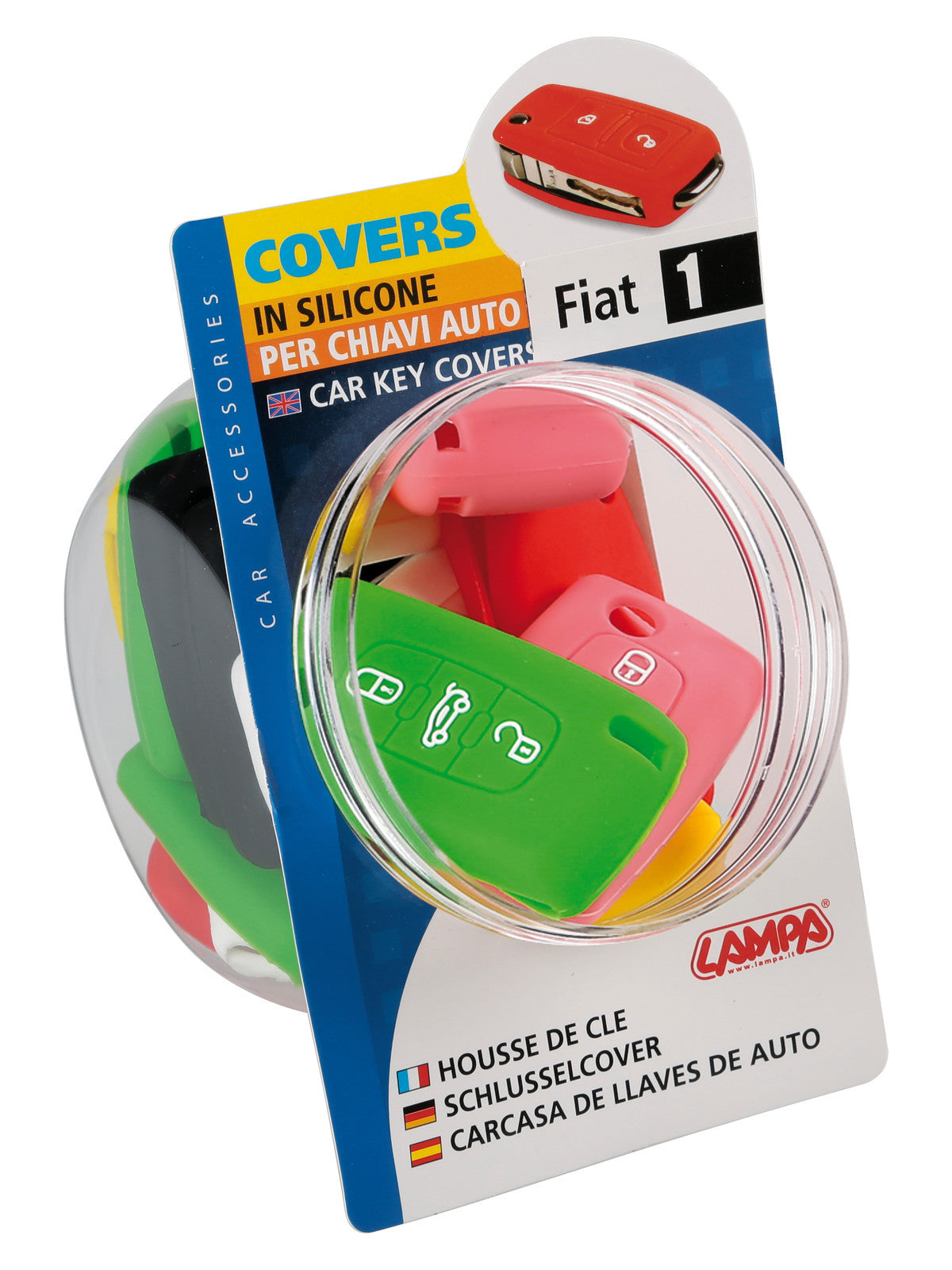 Covers per chiavi auto, dispenser 20 pz - compatibile per - Citroen, Fiat, Lancia, Peugeot - 1