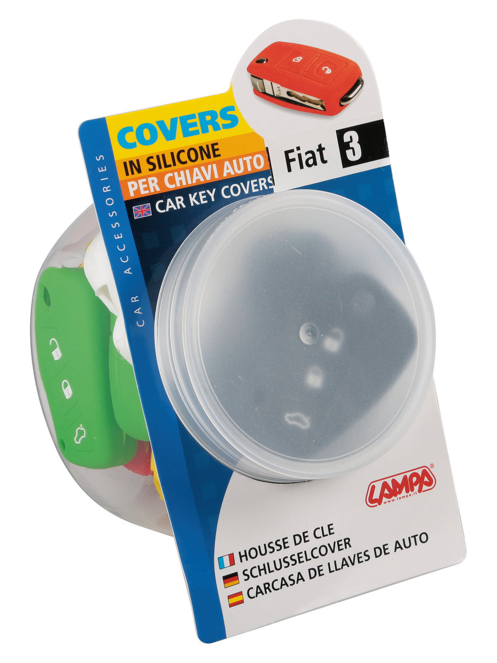 Covers per chiavi auto, dispenser 20 pz - compatibile per - Citroen, Fiat, Lancia, Peugeot - 3