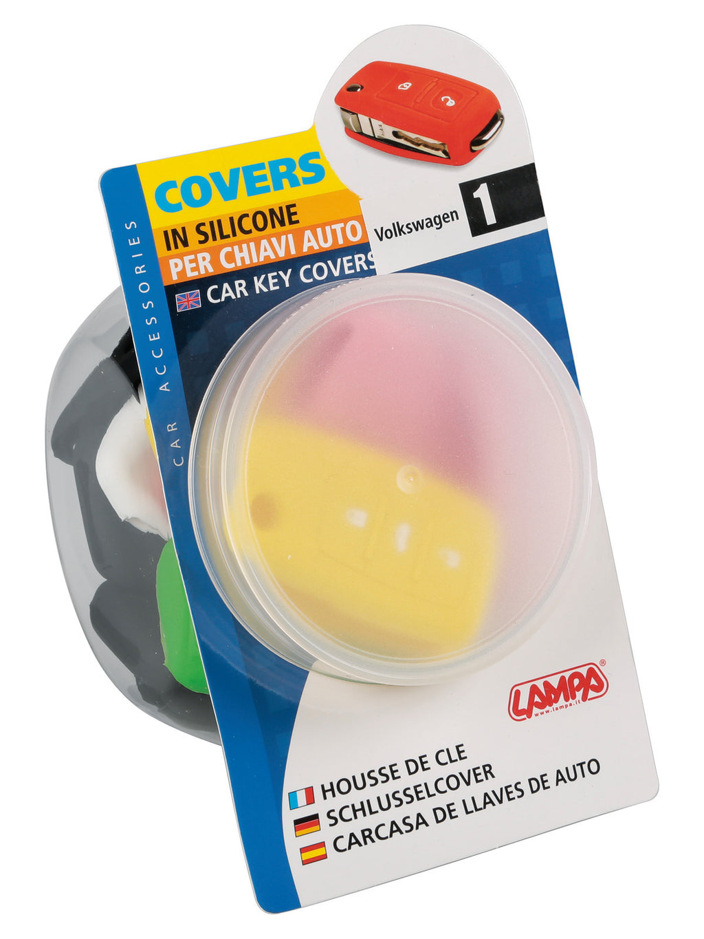Covers per chiavi auto, dispenser 20 pz - compatibile per - Seat, Skoda, Volkswagen - 1