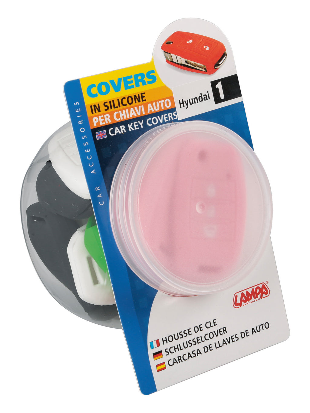 Covers per chiavi auto, dispenser 20 pz - compatibile per - Hyundai, Kia - 1