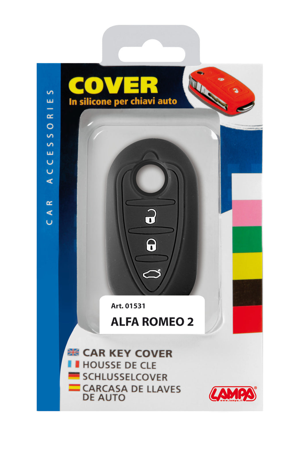 Cover per chiavi auto, conf. singola - compatibile per - Alfa Romeo - 2