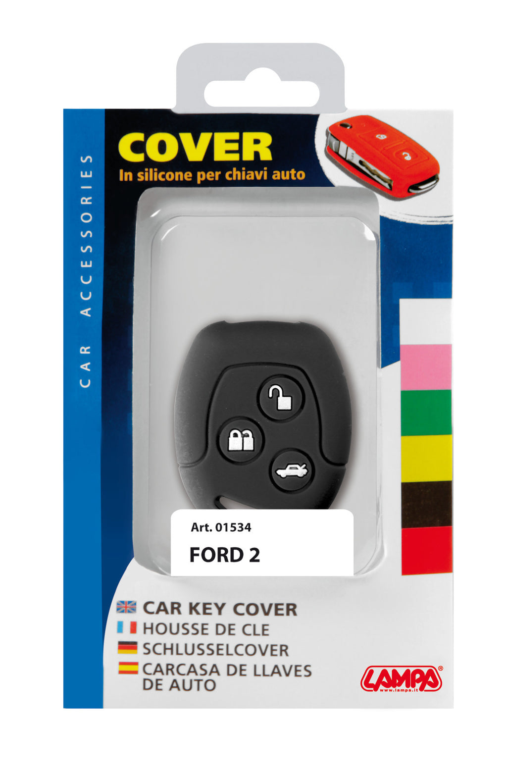 Cover per chiavi auto, conf. singola - compatibile per - Ford - 2