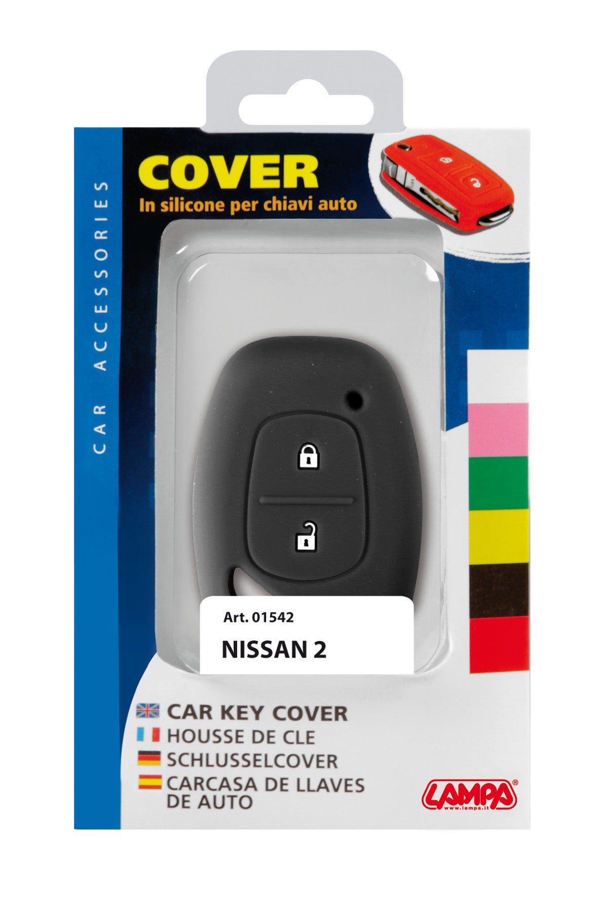 Cover per chiavi auto, conf. singola - compatibile per - Nissan - 2