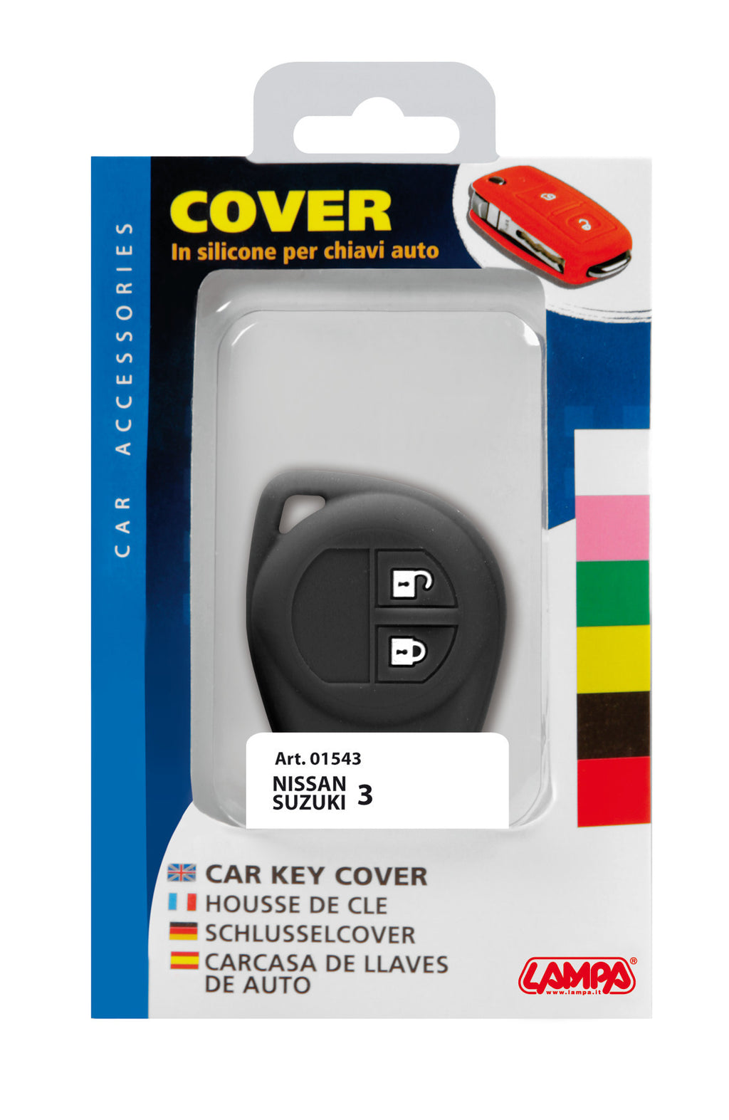 Cover per chiavi auto, conf. singola - compatibile per - Nissan, Suzuki - 3