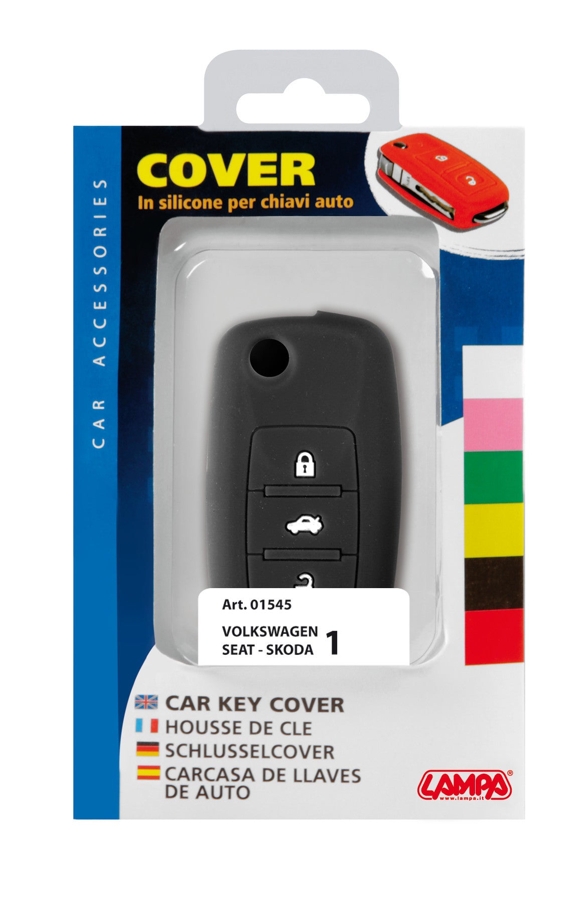 Cover per chiavi auto, conf. singola - compatibile per - Seat, Skoda, Volkswagen - 1