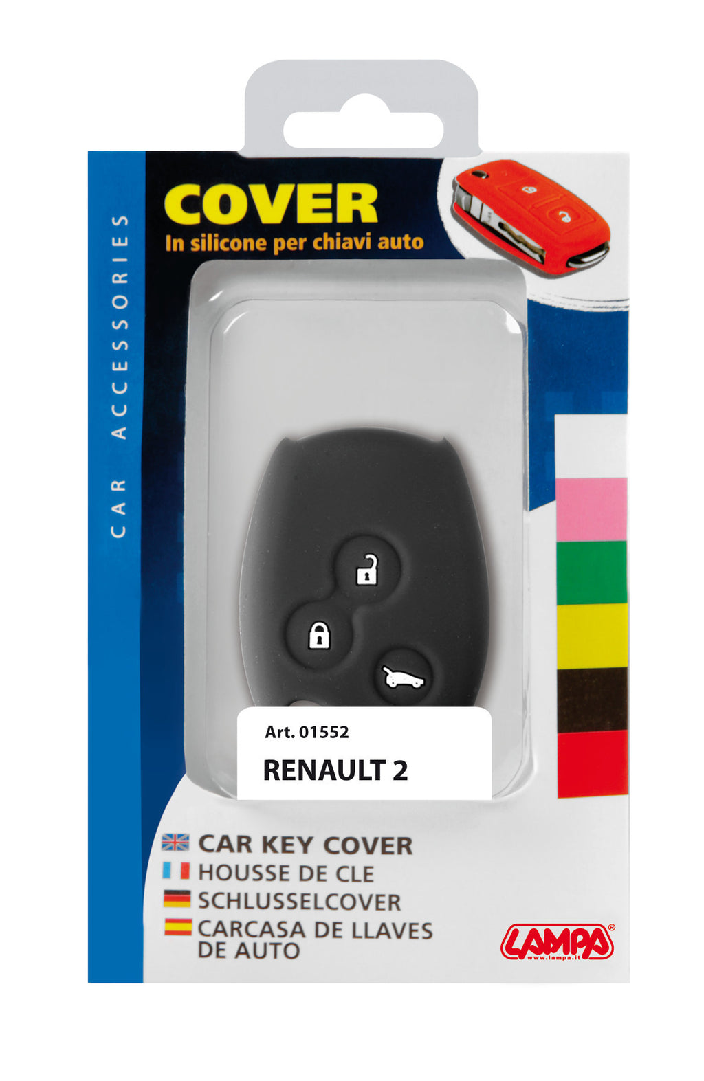 Cover per chiavi auto, conf. singola - compatibile per - Renault - 2