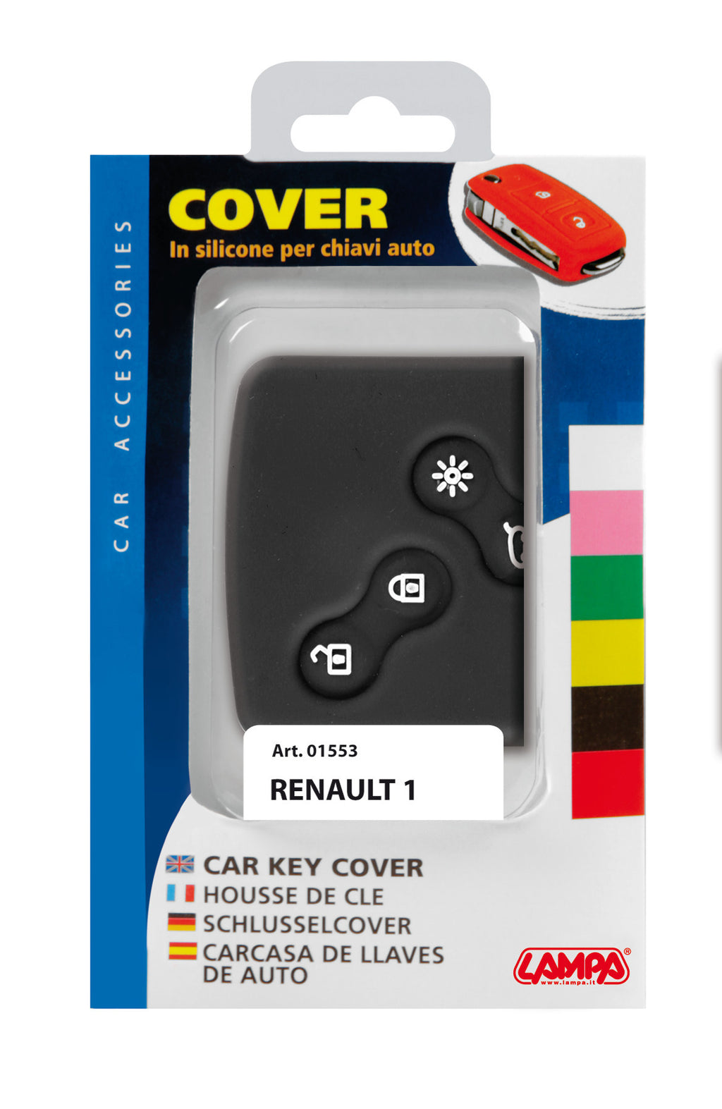 Cover per chiavi auto, conf. singola - compatibile per - Renault - 1