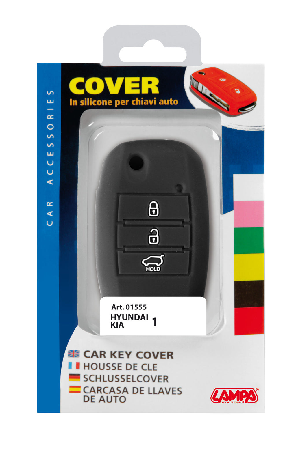 Cover per chiavi auto, conf. singola - compatibile per - Hyundai, Kia - 1