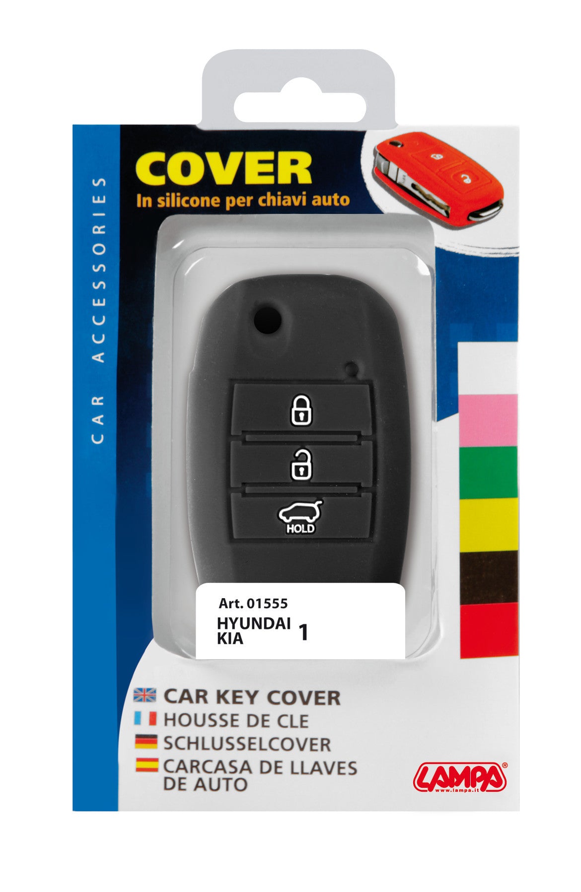 Cover per chiavi auto, conf. singola - compatibile per - Hyundai, Kia - 1