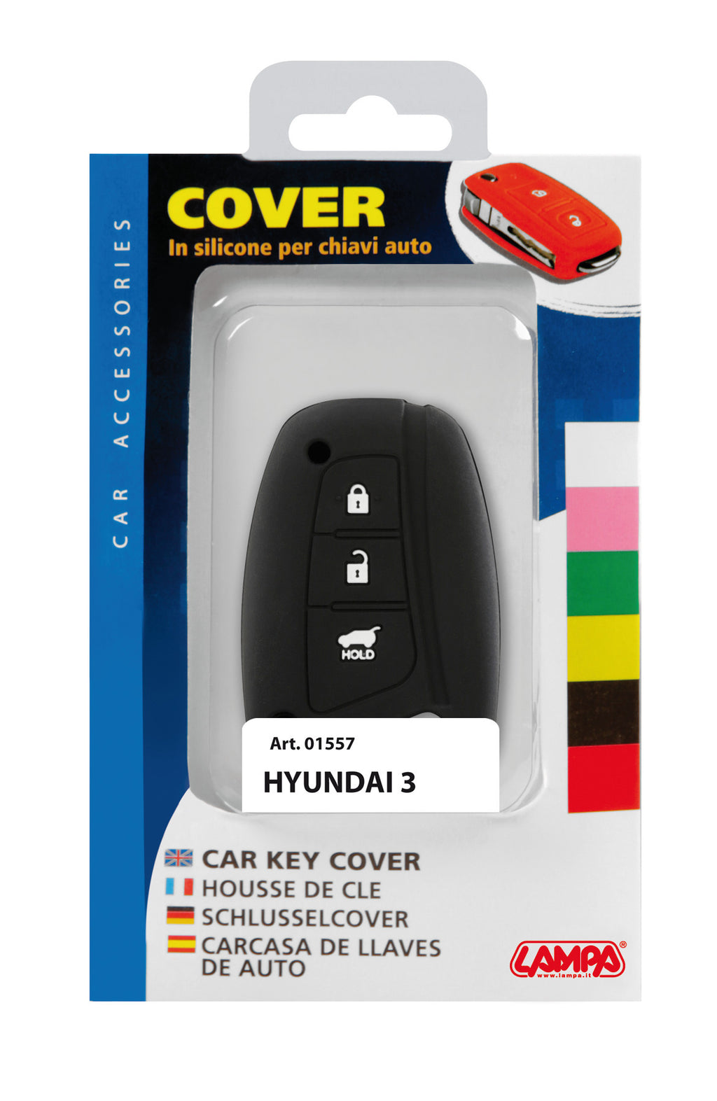 Cover per chiavi auto, conf. singola - compatibile per - Hyundai - 3