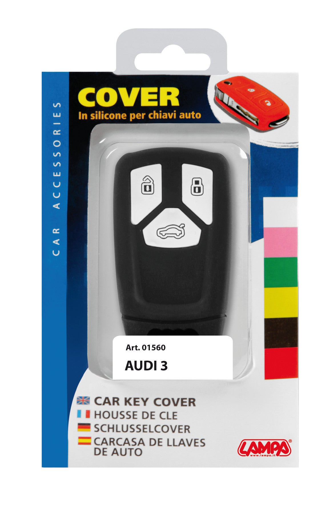 Cover per chiavi auto, conf. singola - compatibile per - Audi - 3