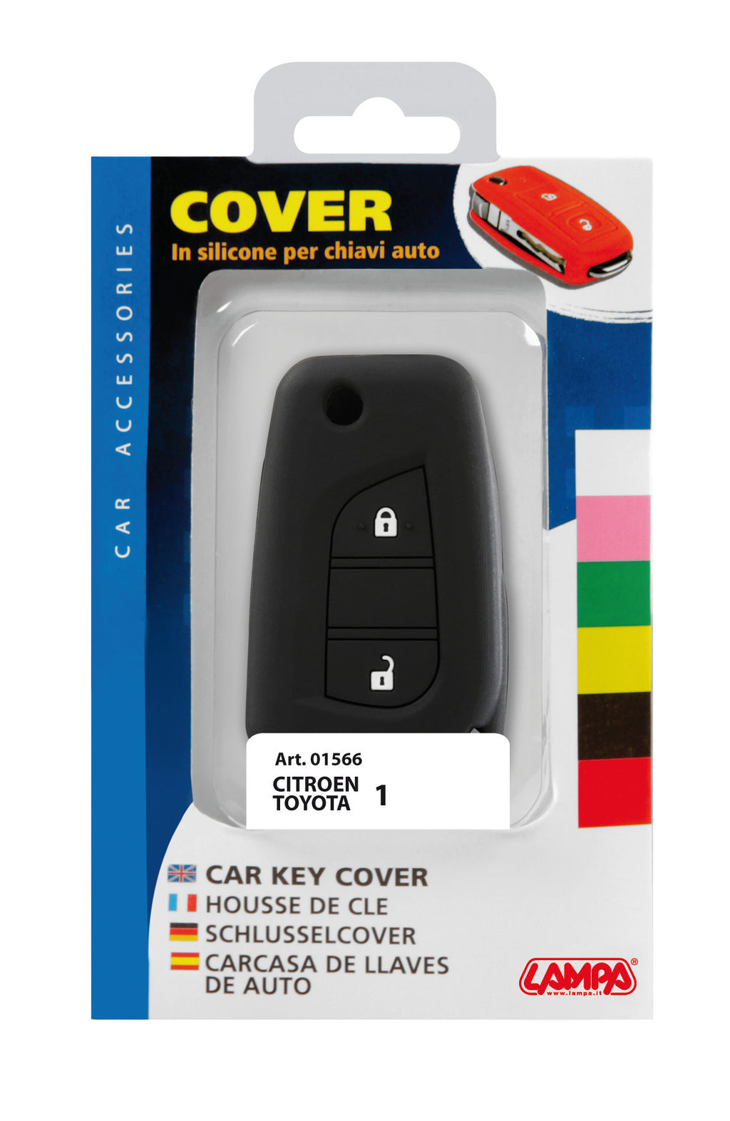 Cover per chiavi auto, conf. singola - compatibile per - Citroen, Toyota - 4