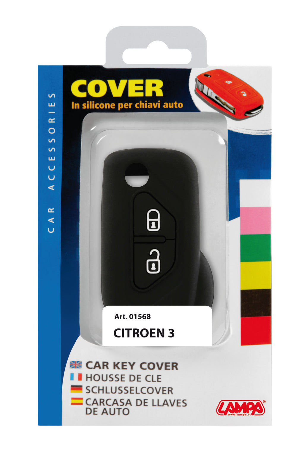 Cover per chiavi auto, conf. singola - compatibile per - Citroen - 6