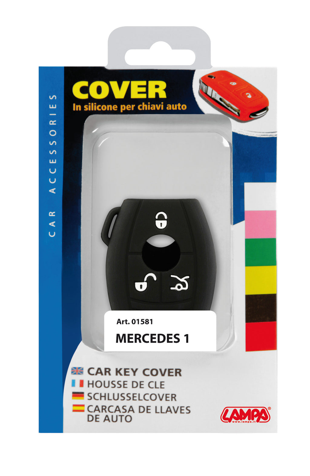 Cover per chiavi auto, conf. singola - compatibile per - Mercedes - 1