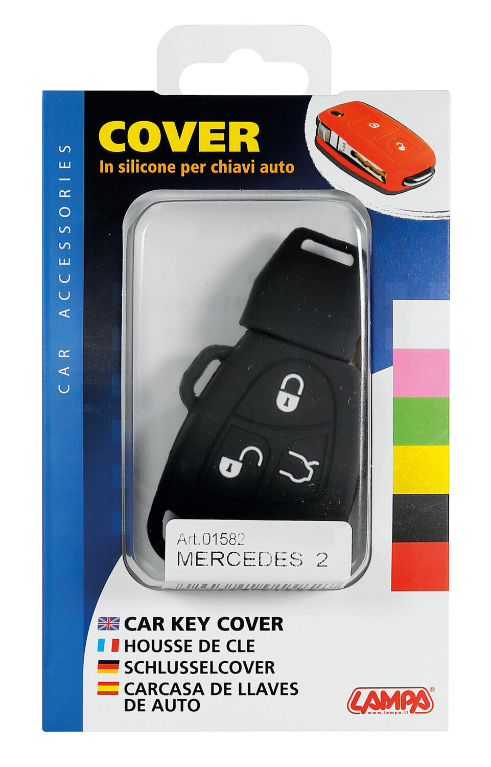 Cover per chiavi auto, conf. singola - compatibile per - Mercedes - 2