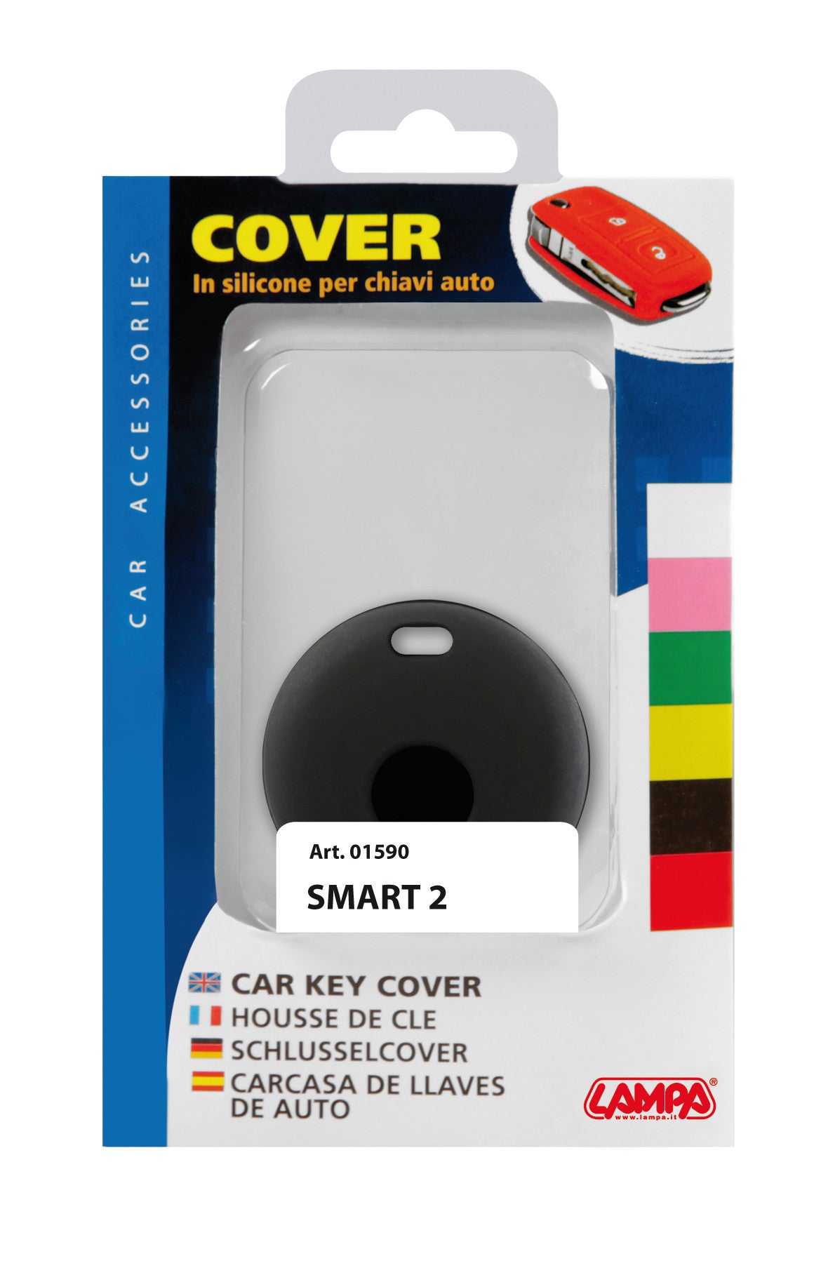 Cover per chiavi auto, conf. singola - compatibile per - Smart - 2