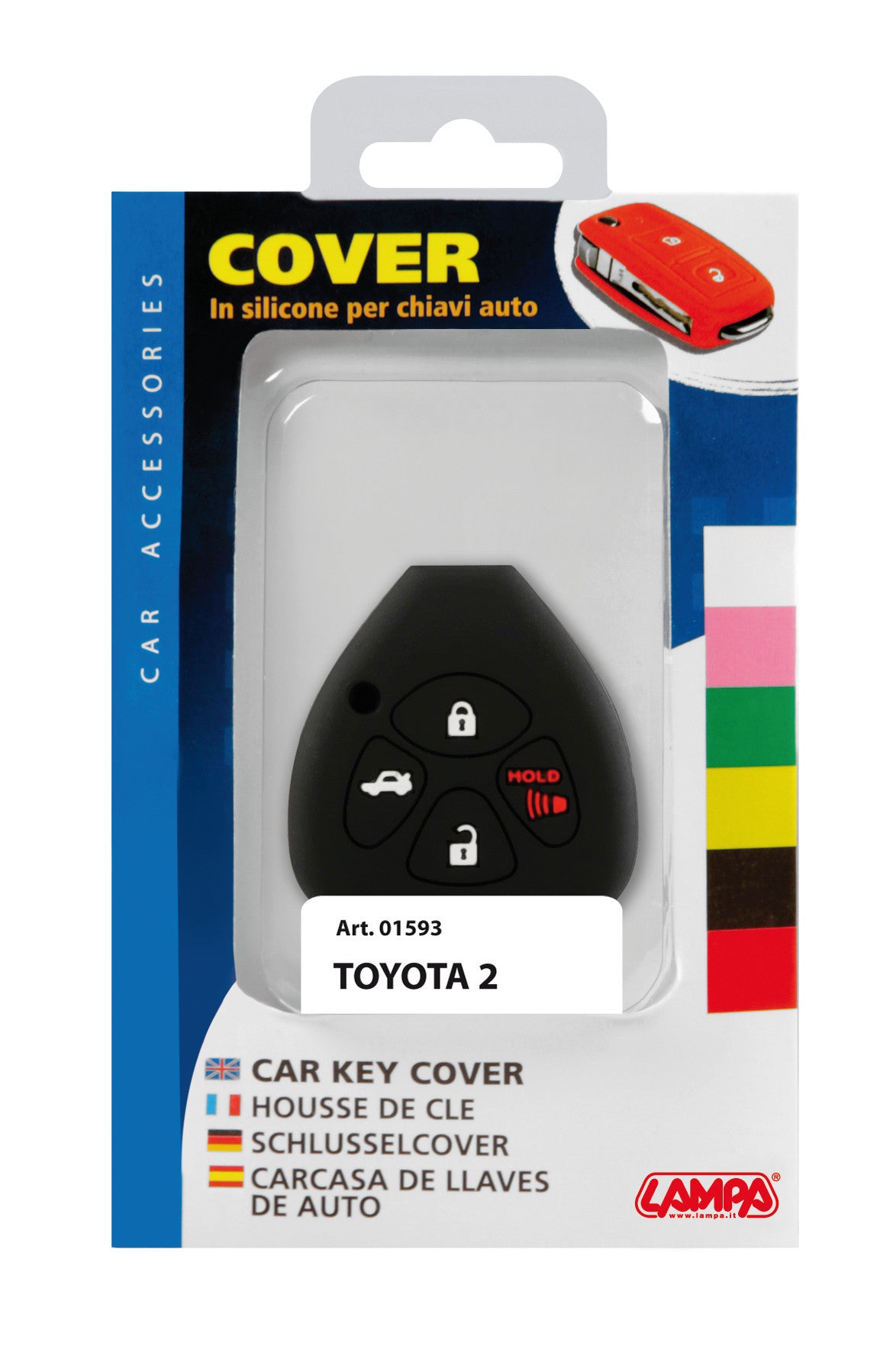 Cover per chiavi auto, conf. singola - compatibile per - Toyota - 2