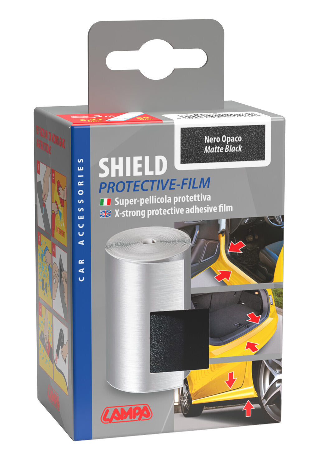 Shield, super-pellicola protettiva adesiva - Nero opaco
