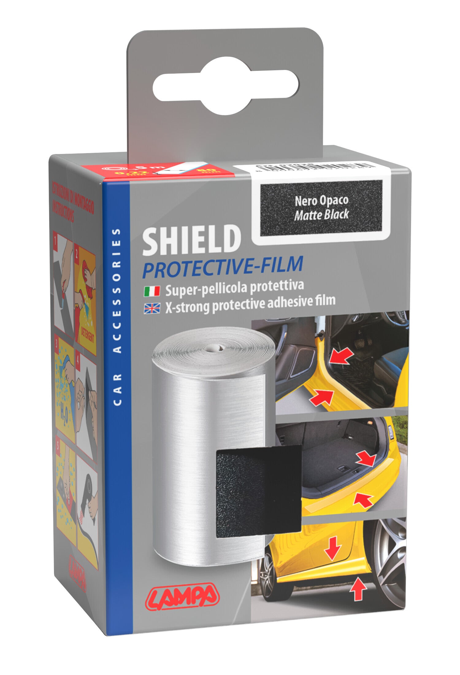Shield, super-pellicola protettiva adesiva - Nero opaco