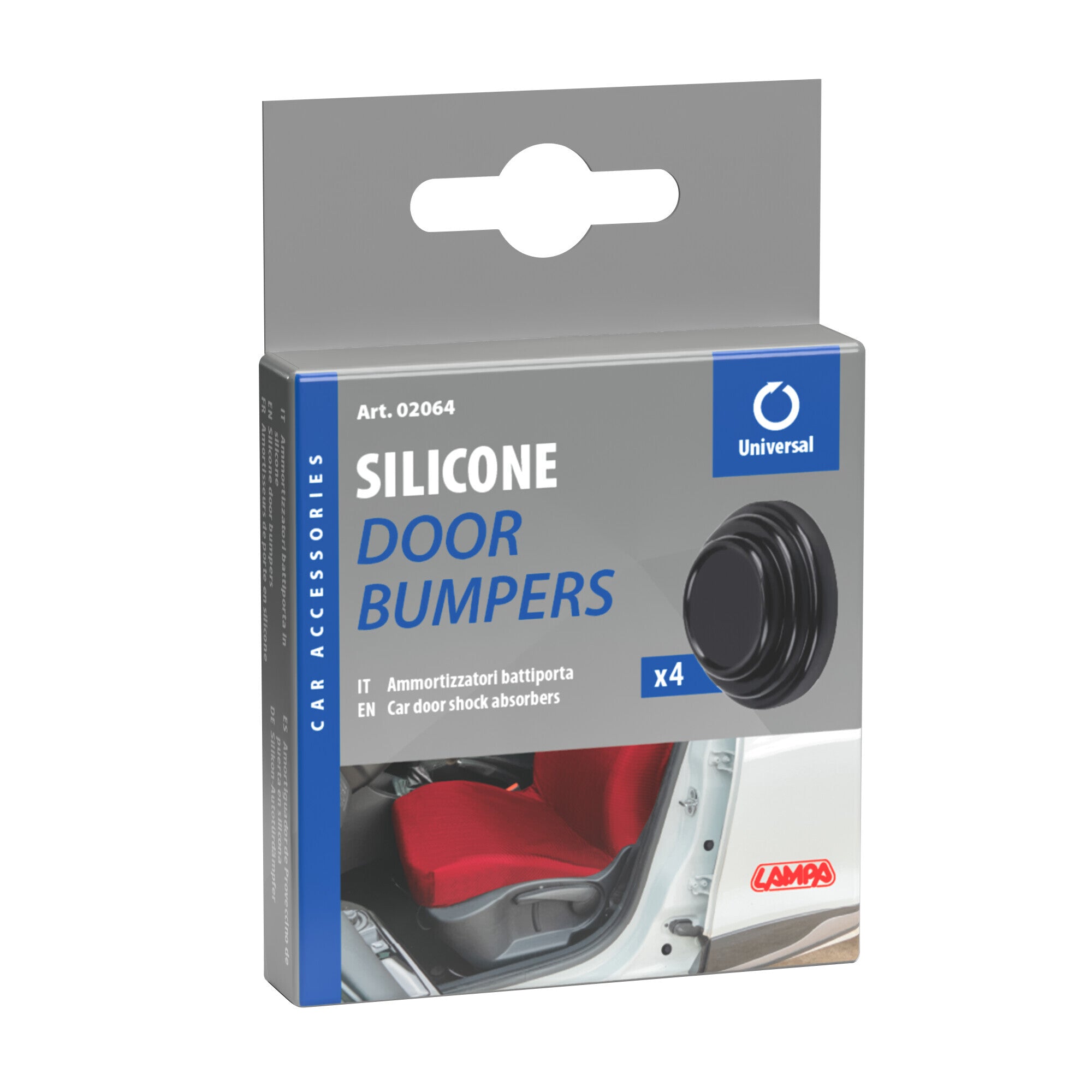 Ammortizzatori battiporta in silicone, 4 pz