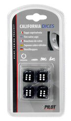 California-Dices, set 4 tappi coprivalvola - Nero
