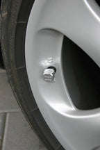 California-Dices, set 4 tappi coprivalvola - Cromo