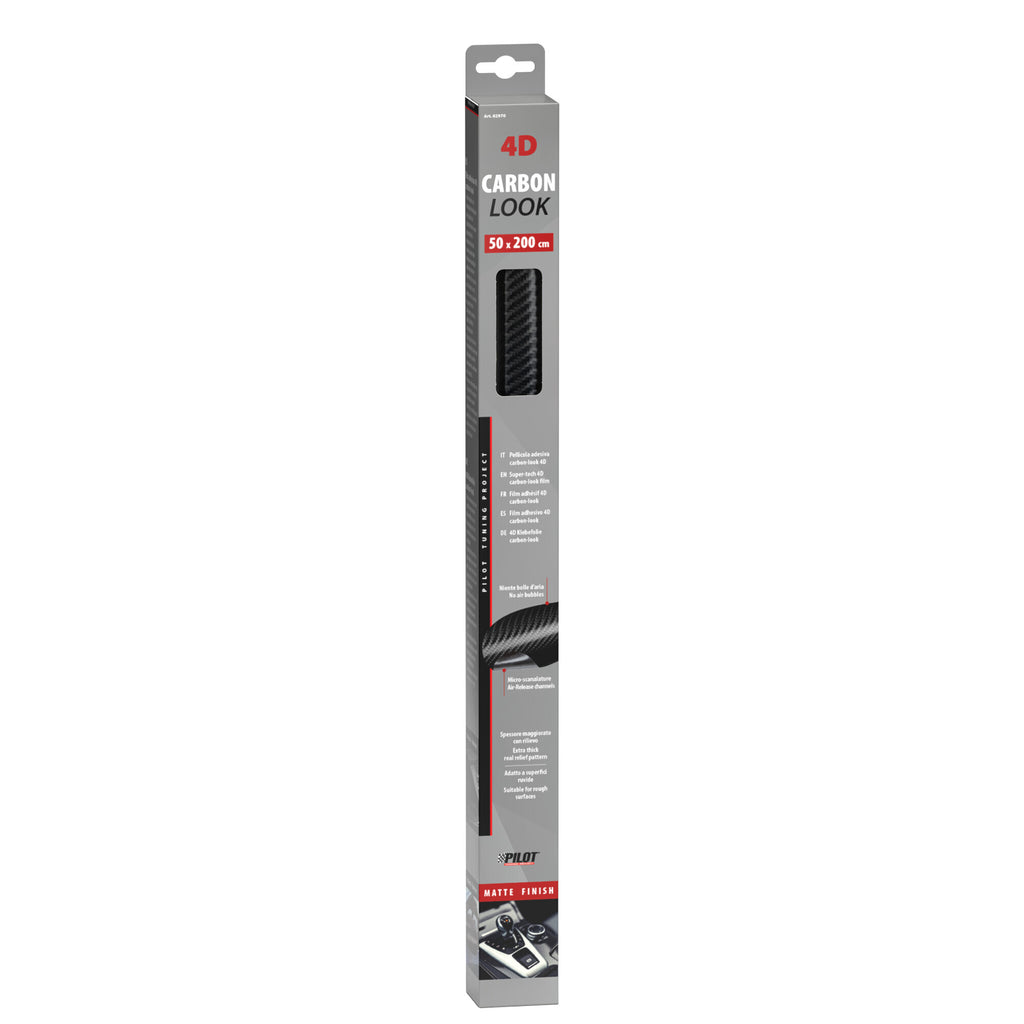 Pellicola adesiva carbon-look - 4D - 50x200 cm - Opaco