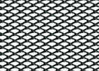 Racing Grill - Rombo fine 2x4 mm - 100x33 cm - Nero anodizzato