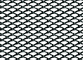 Racing Grill - Rombo fine 2x4 mm - 120x20 cm - Nero anodizzato
