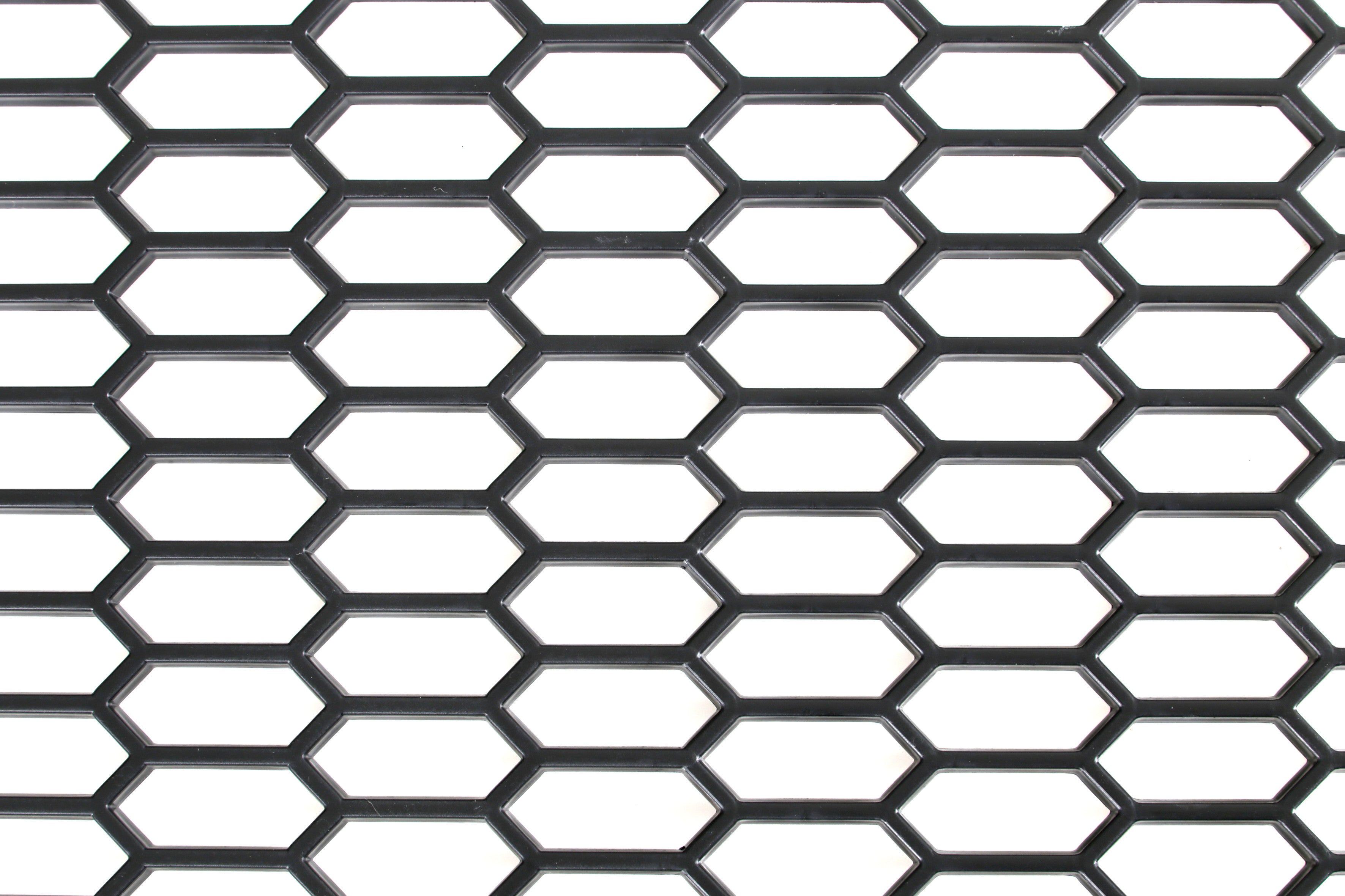 Original-Look, griglia aerazione in PP - Esagono largo 15x35 mm - 120x40 cm - Nero