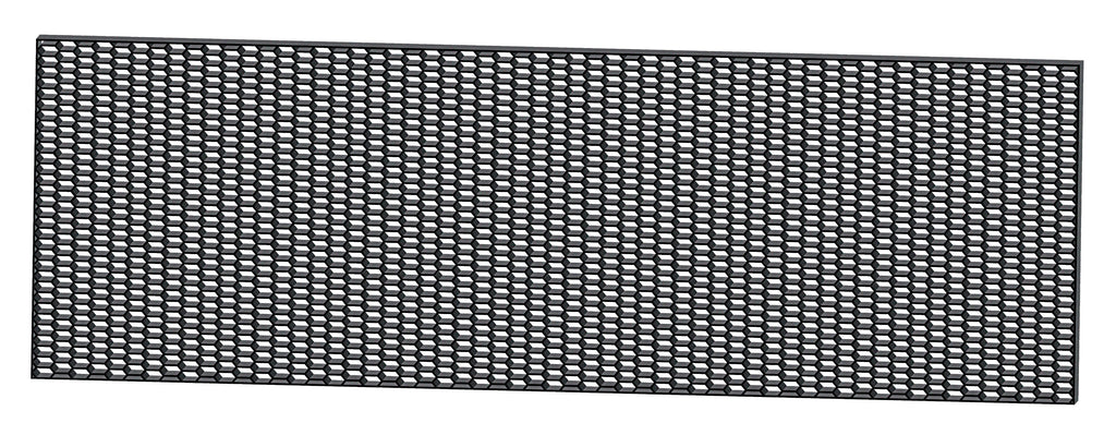 Original-Look, griglia aerazione in PP - Esagono largo 15x35 mm - 120x40 cm - Nero