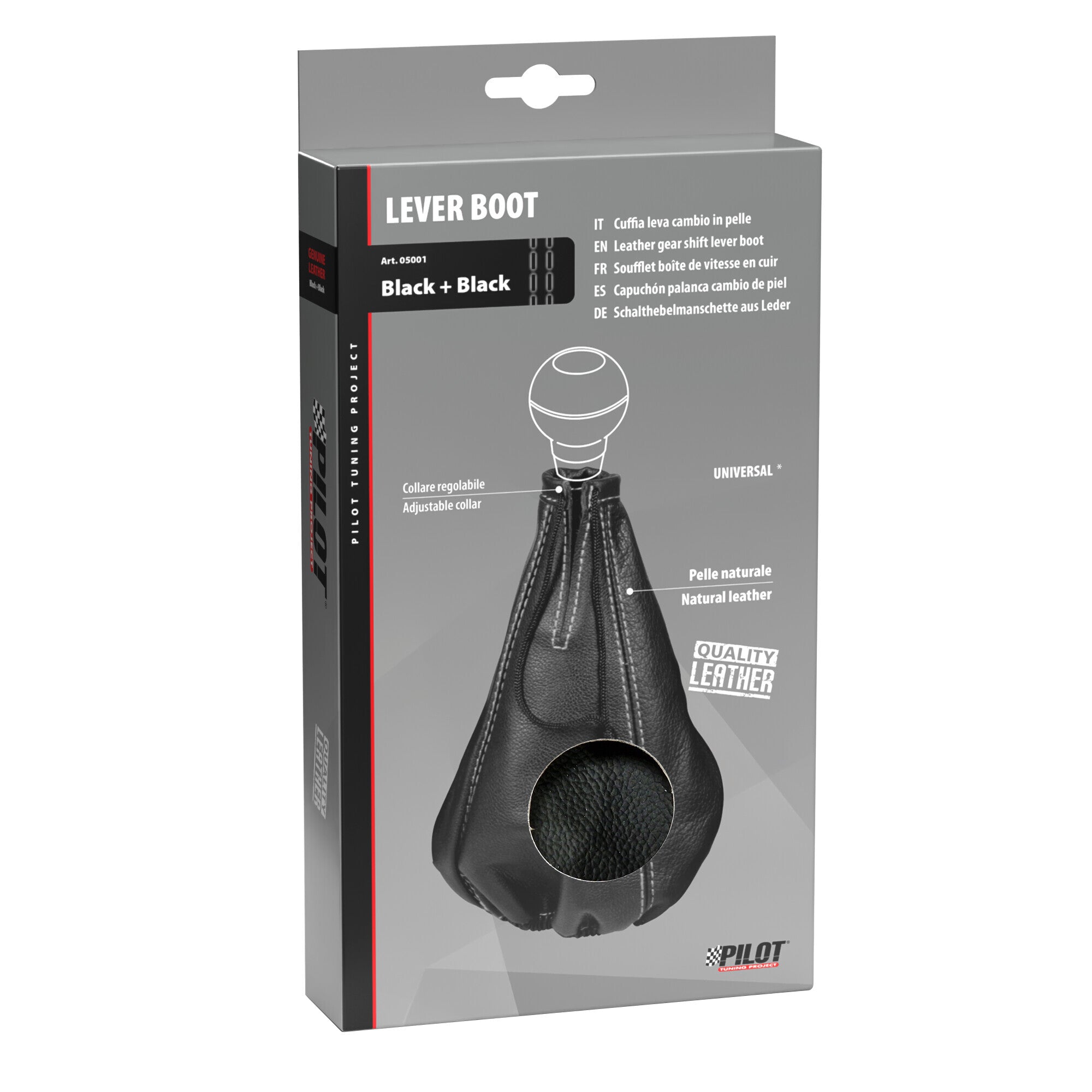 Cuffia leva cambio - Nero