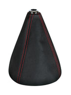 Premium, cuffia leva cambio in pelle - Nero/Rosso