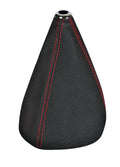 Premium Sport, cuffia leva cambio in pelle perforata - Nero/Rosso