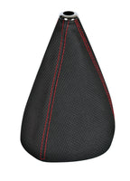 Premium Sport, cuffia leva cambio in pelle perforata - Nero/Rosso