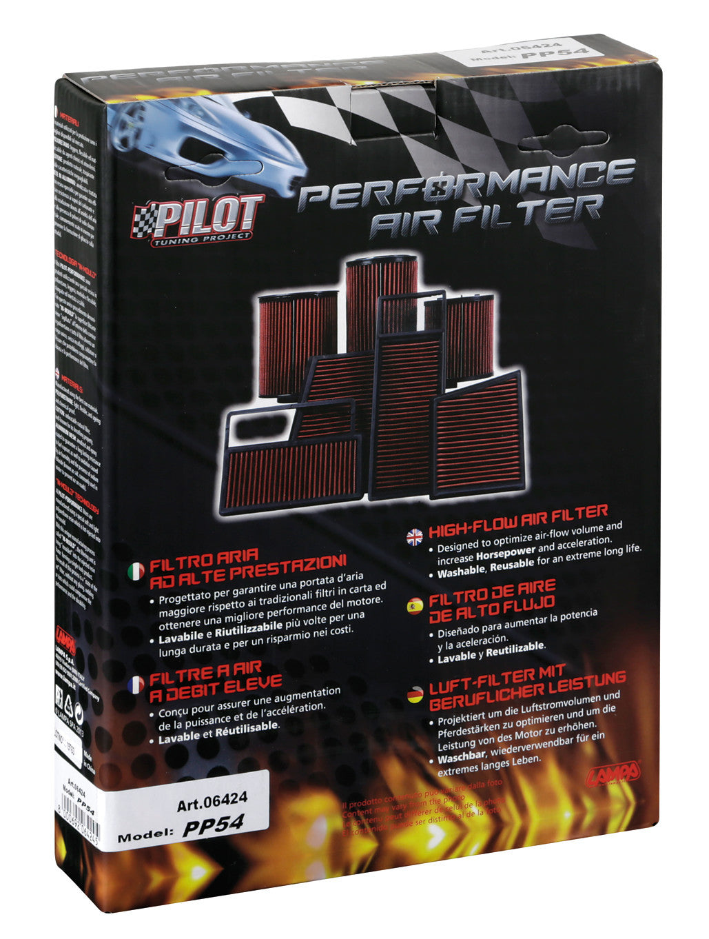 Filtro aria Pilot Performance PP54