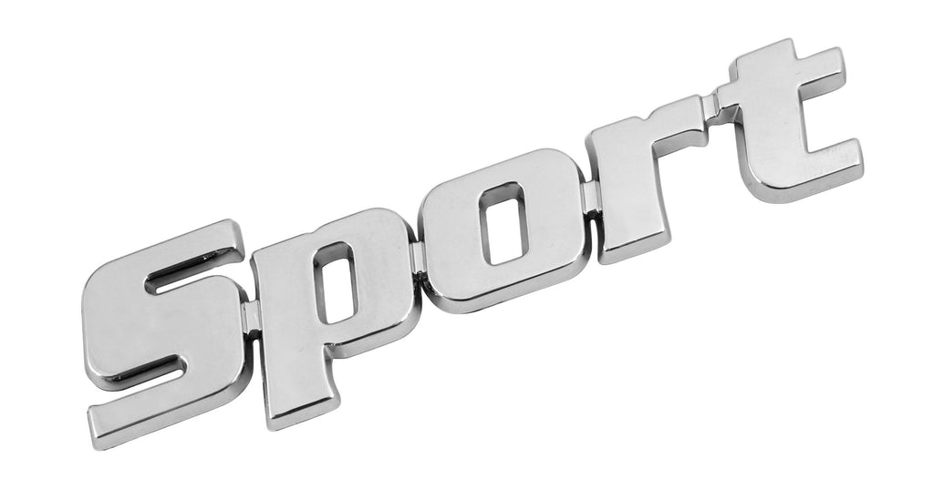 Emblema 3D cromato - Sport