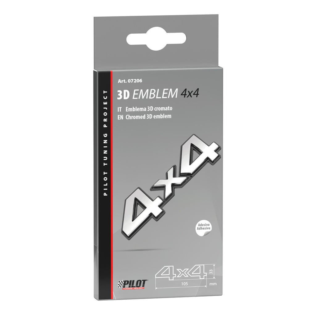 Emblema 3D cromato - 4x4