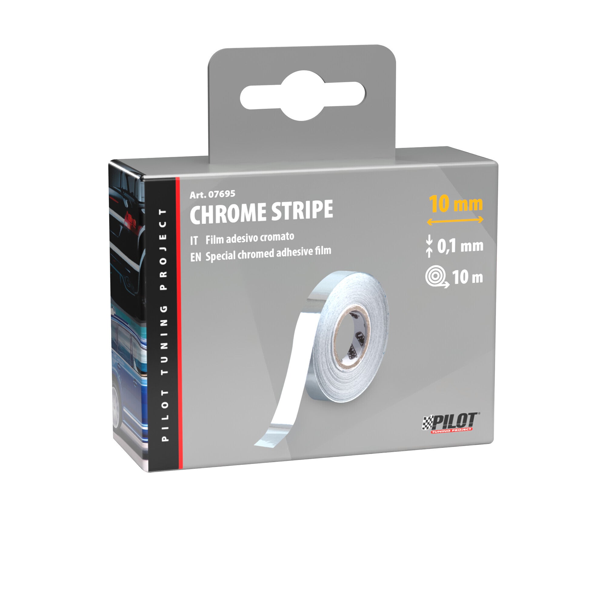 Maniac-Chrome Stripe - 10 m - 10 mm