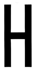 Spell-It, caratteri alfanumerici adesivi 80x35 mm - H
