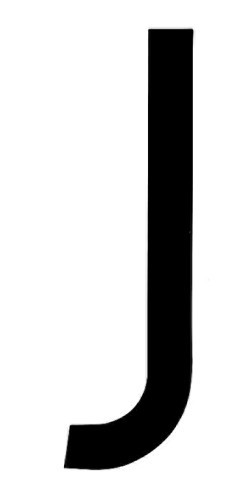 Spell-It, caratteri alfanumerici adesivi 80x35 mm - J