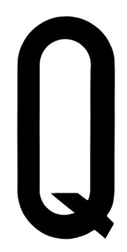 Spell-It, caratteri alfanumerici adesivi 80x35 mm - Q