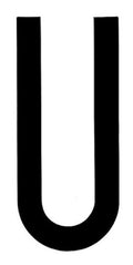 Spell-It, caratteri alfanumerici adesivi 80x35 mm - U