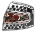 Coppia fanali posteriori LED - compatibile per Audi A4 (11/00-12/04) - Cromo