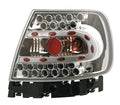 Coppia fanali posteriori LED - compatibile per Audi A4 (1/95-11/00) - Cromo