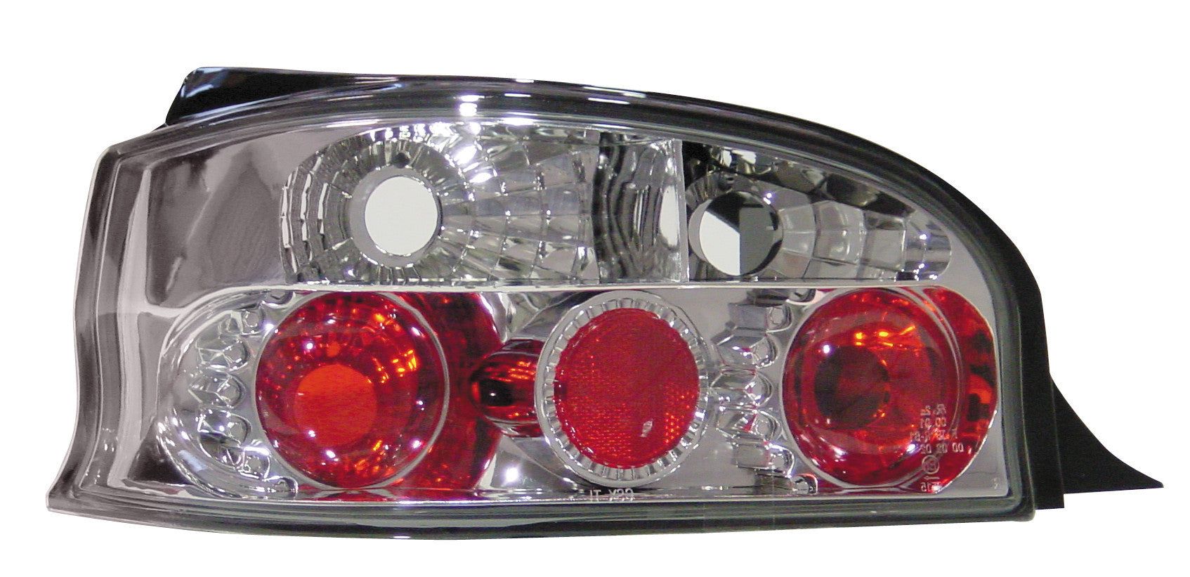 Coppia fanali posteriori - compatibile per Citroën Saxo (5/96-12/04) - Cromo