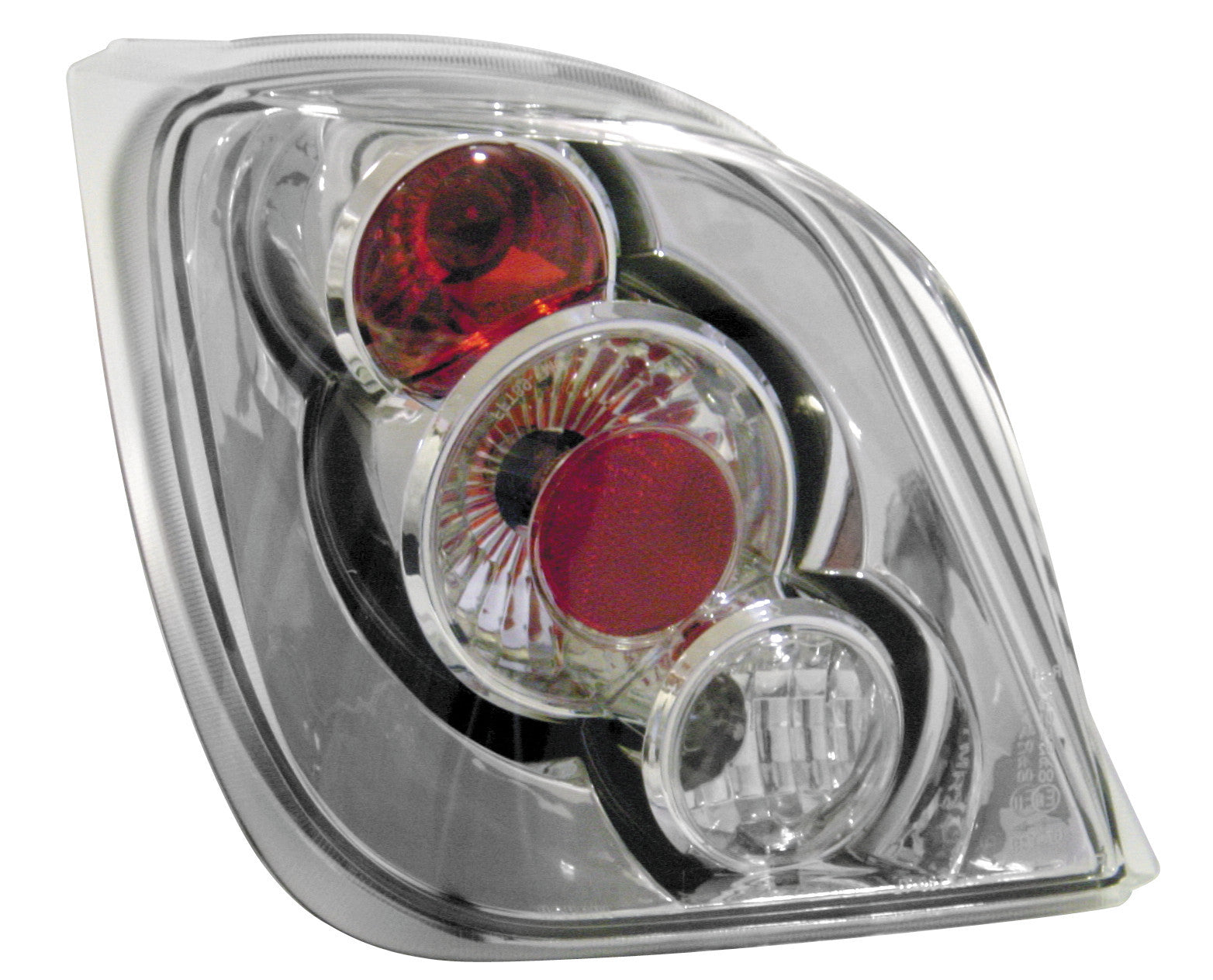 Coppia fanali posteriori - compatibile per Ford Fiesta III (1/89-12/95 ) - Cromo